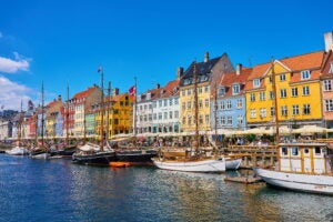 nyhavn in central copenhagen
