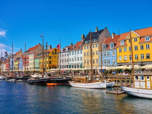 nyhavn in central copenhagen