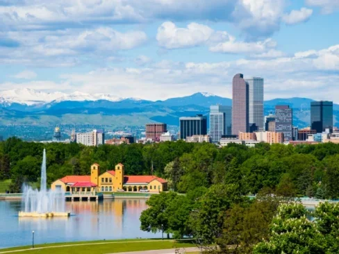 A view on City Park in Denver, Colorado