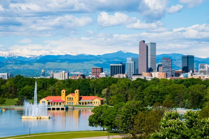 A view on City Park in Denver, Colorado