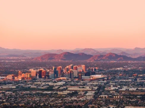 Arizona's comprehensive view including Camelback Mountain and the desert