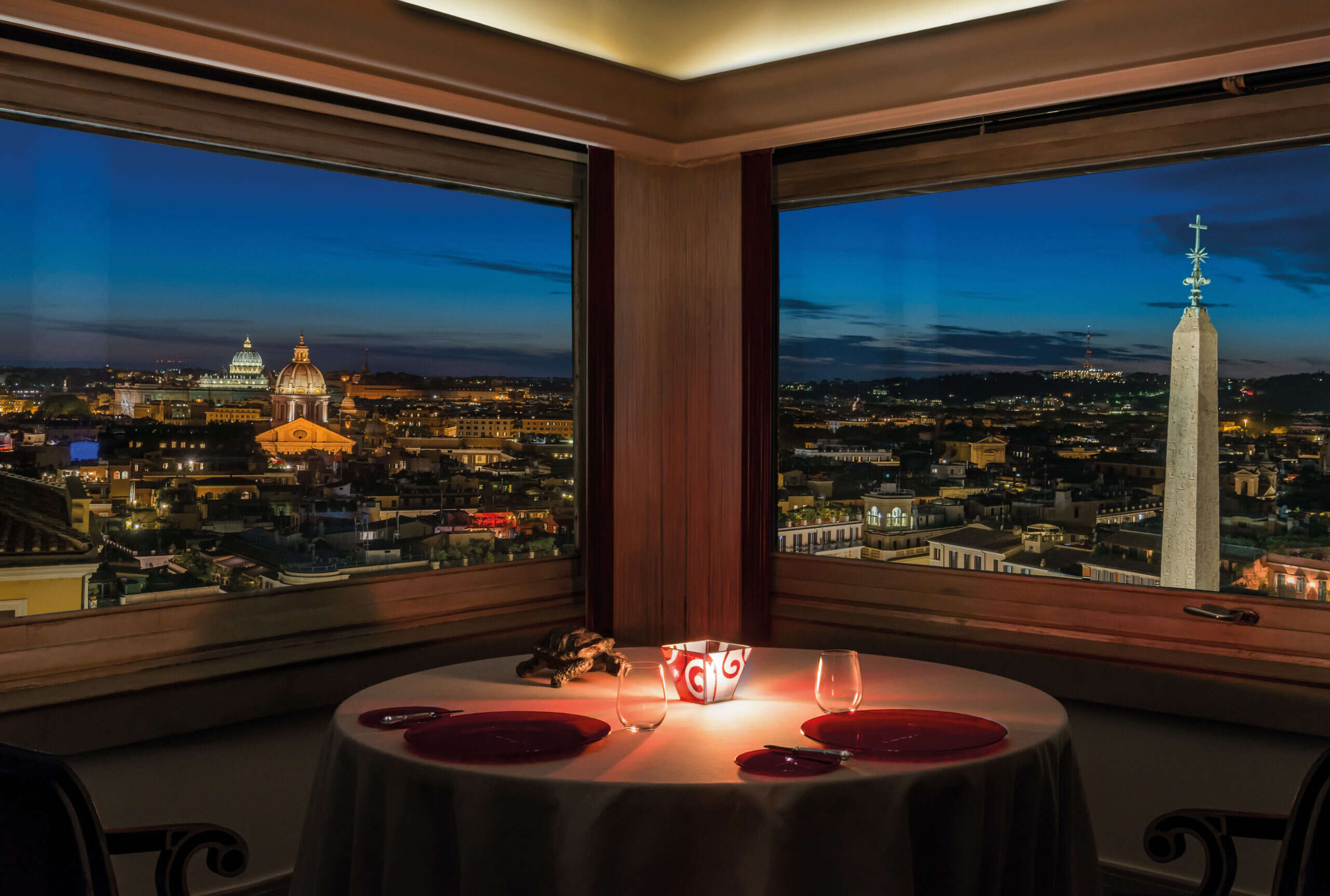 View of Rome from Imago restaurant