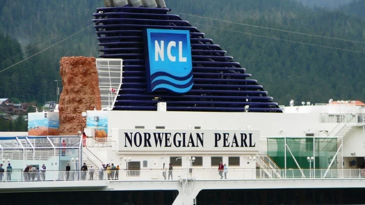 The Norwegian Pearl while docked