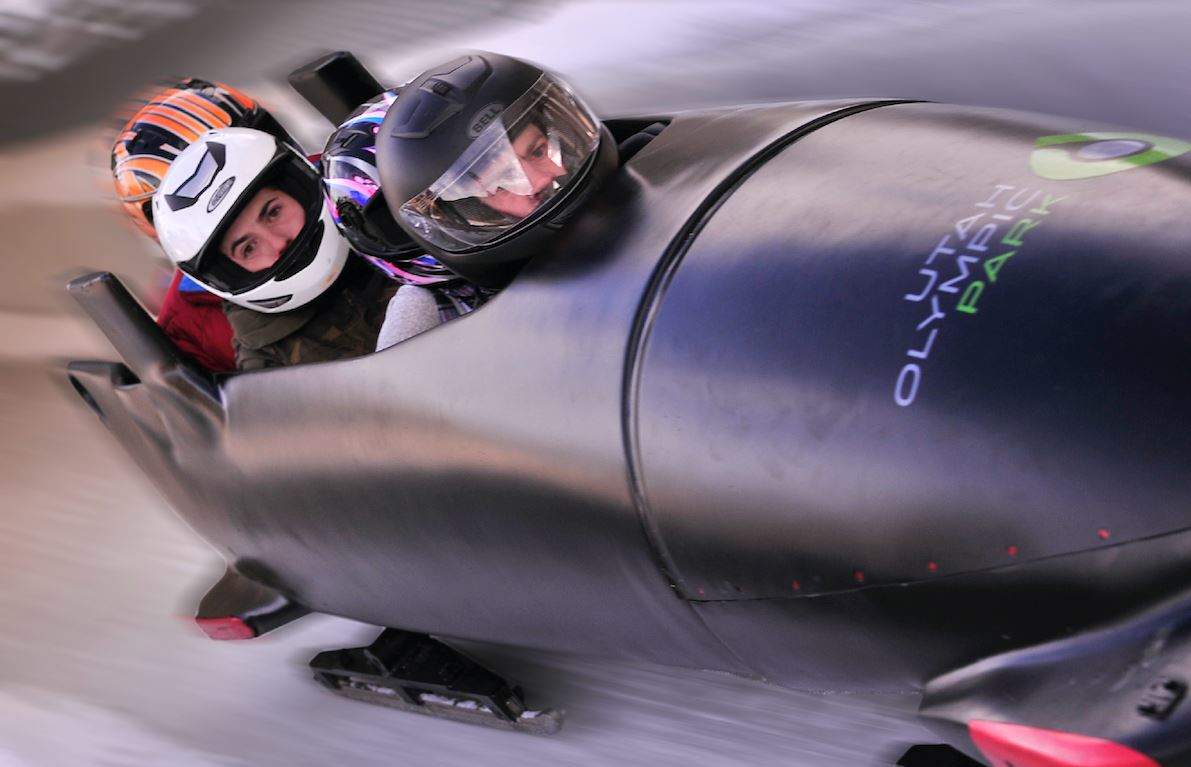 Bobsled with an Olympian, Utah, US