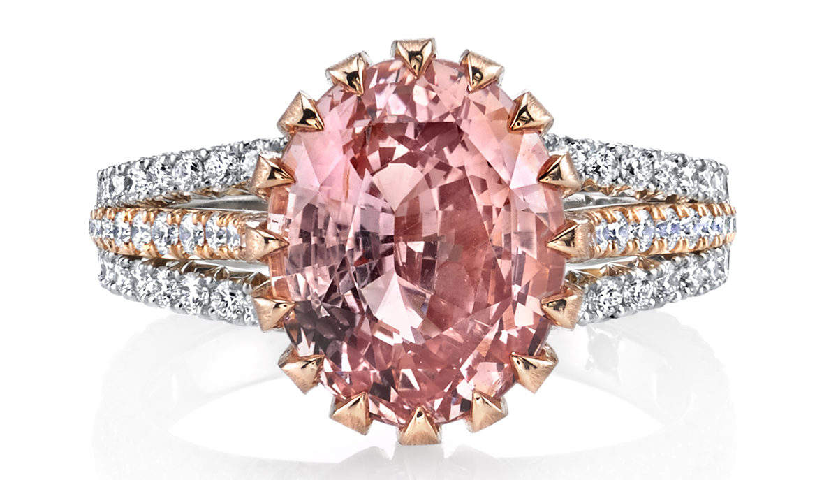 Pretty pink rings by Omi Prive. - Diamonds in the Library