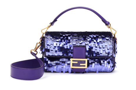 Fendi Re-releases Carrie Bradshaw's Iconic Purple Sequin Baguette Bag —  Fashion and Fandom