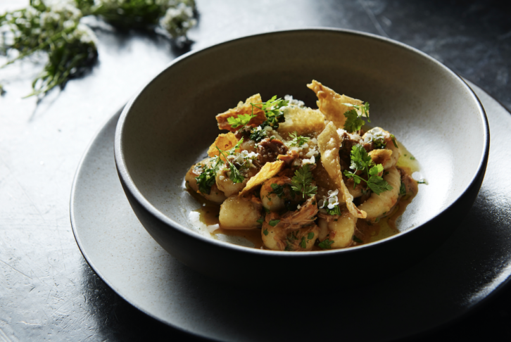 Signature gnocchi at Sepia restaurant in Chicago