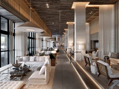 1 Hotel South Beach lobby area