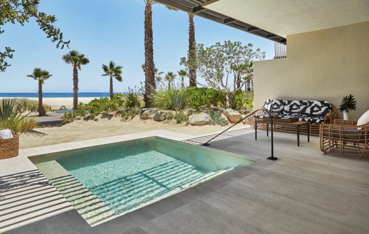 Four Seasons Los Cabos - a plunge pool on a terrace