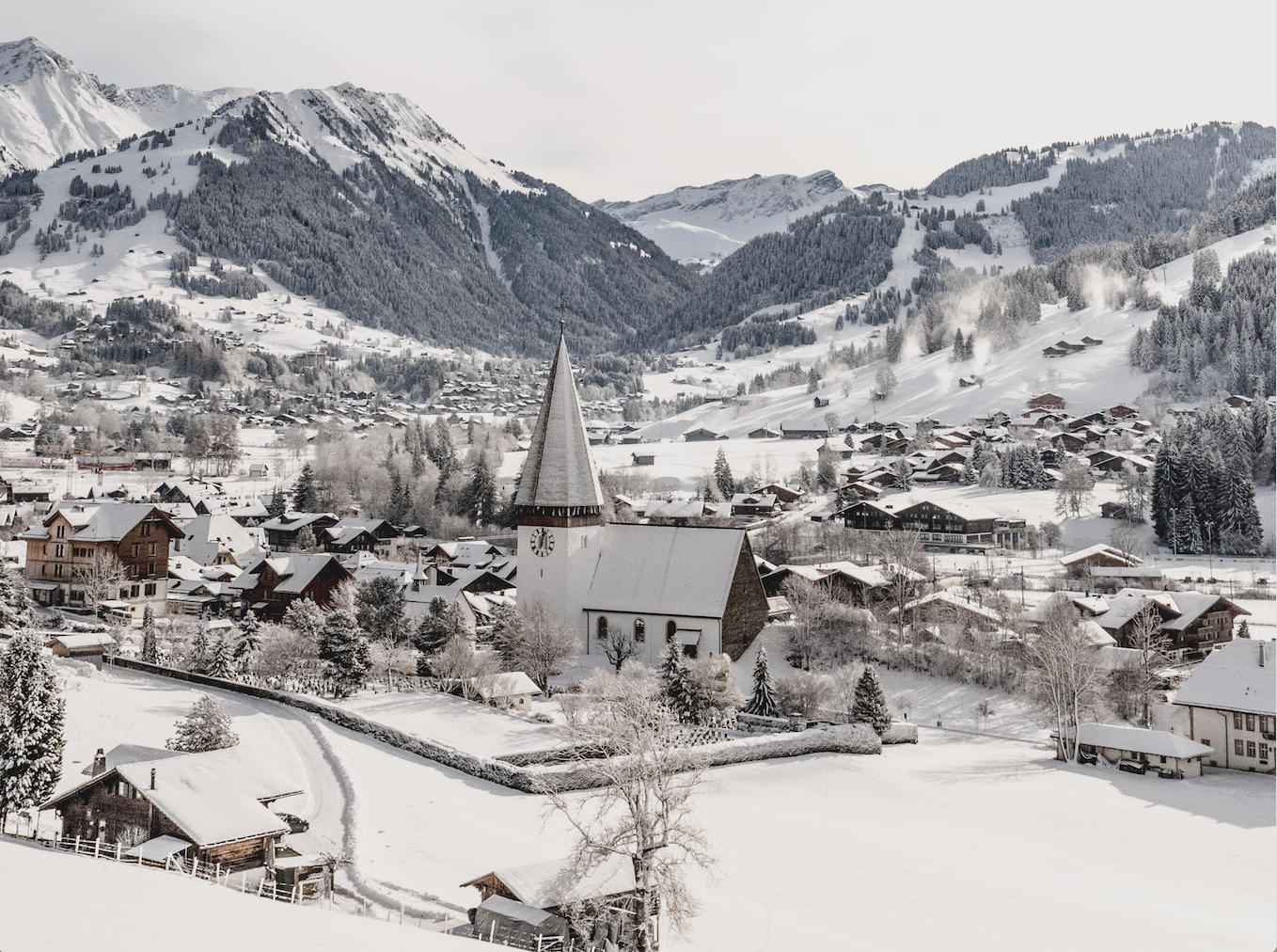 Louis Vuitton winter resort store in Gstaad 