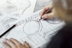 hand-drawing design for egerie watch