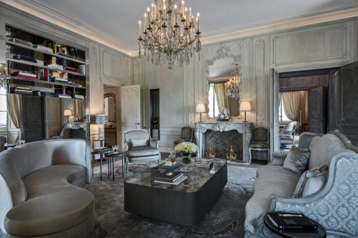 Grand Appartements at Hotel de Crillon designed by Karl Lagerfeld 