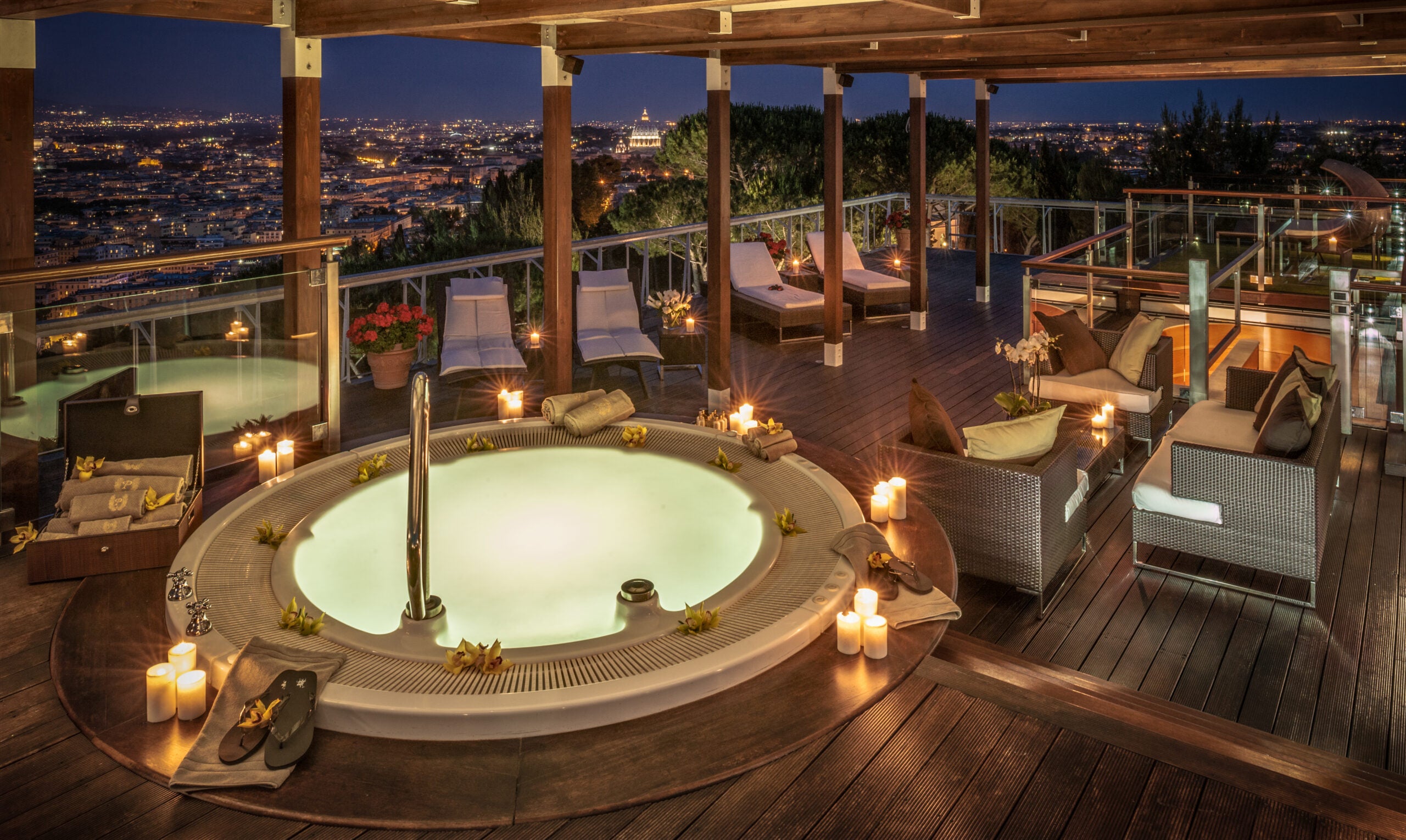 Planetarium suite rooftop terrace Rome Cavalieri