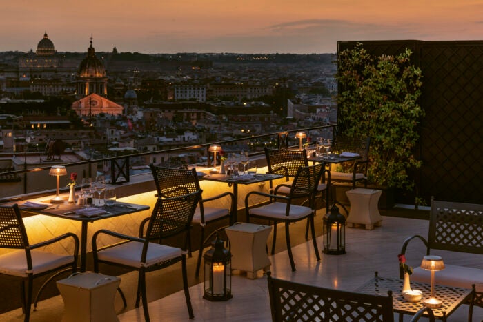 Hotel Hassler Roma roof terrace