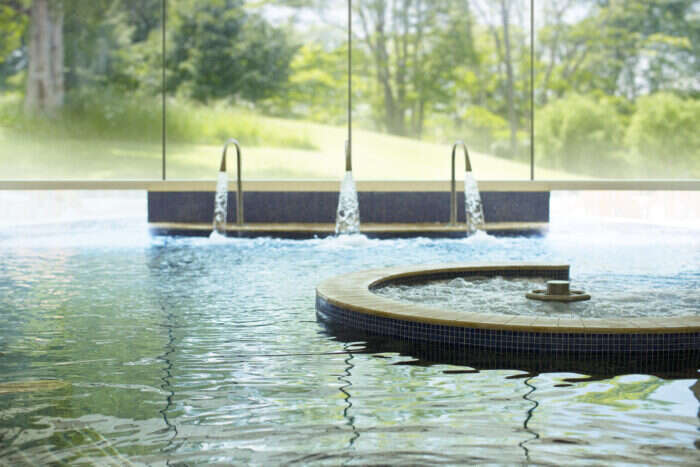 Hydrotherapy pool at Whatley Manor Spa Hotel