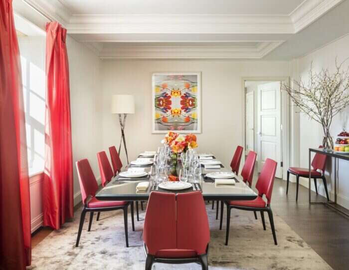 private dining room in the mark five bedroom suite