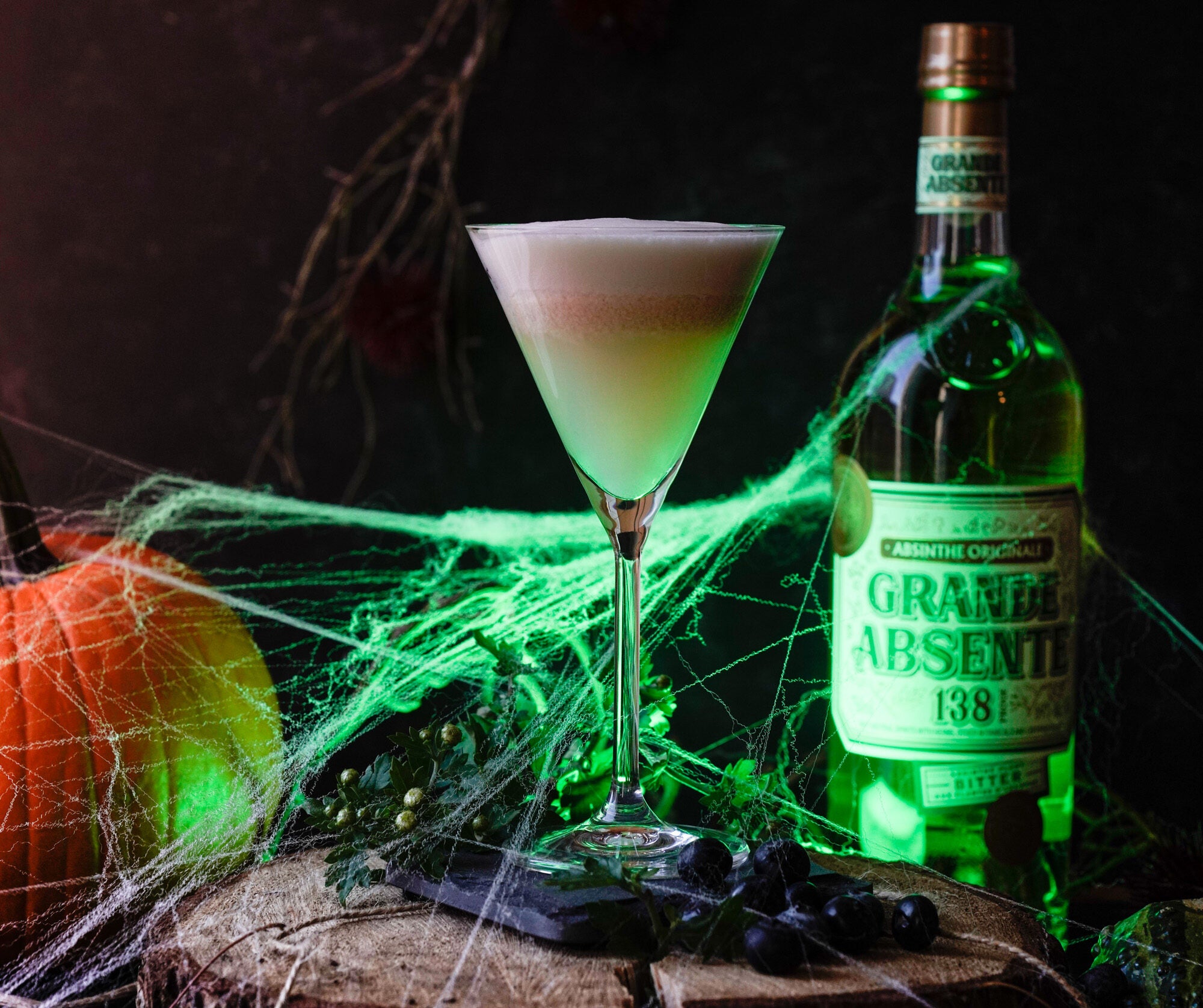 spooky green fairy cocktail