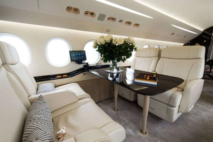 customizing a private jet interior will contribute to the cost