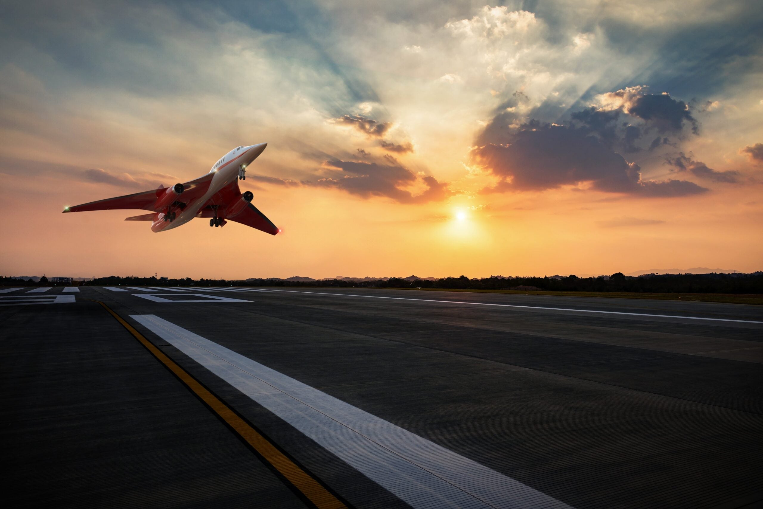 aerion jet taking off