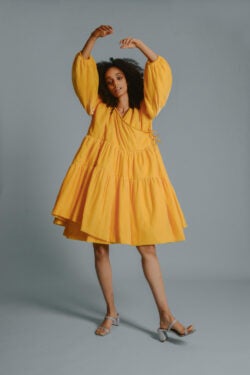 rites auction yellow dress