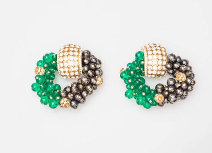 valentino vintage glass earrings