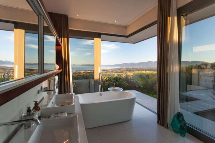 bathroom at grootbos reserve south africa