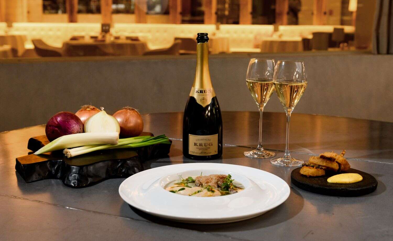 The Gabriel Kreuther x Krug Single Ingredient Meal Ki