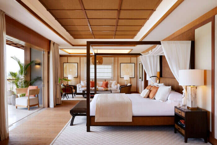 Winch Design has created an authentic Seychelles Resort : a bedroom