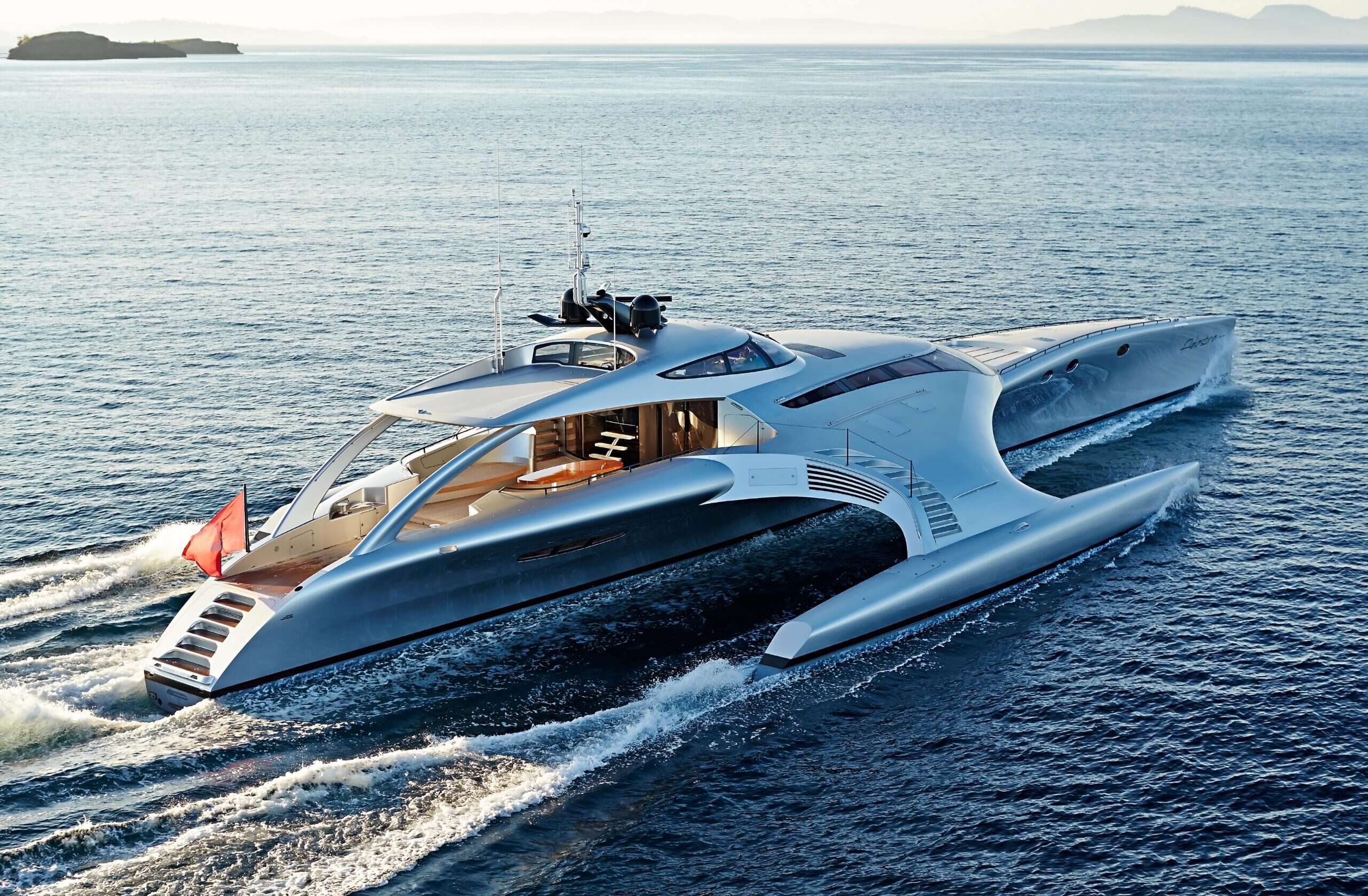 adastra yacht on ocean