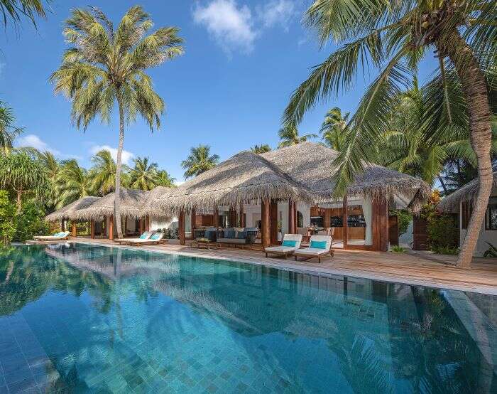 Pool at the 3 bed villa