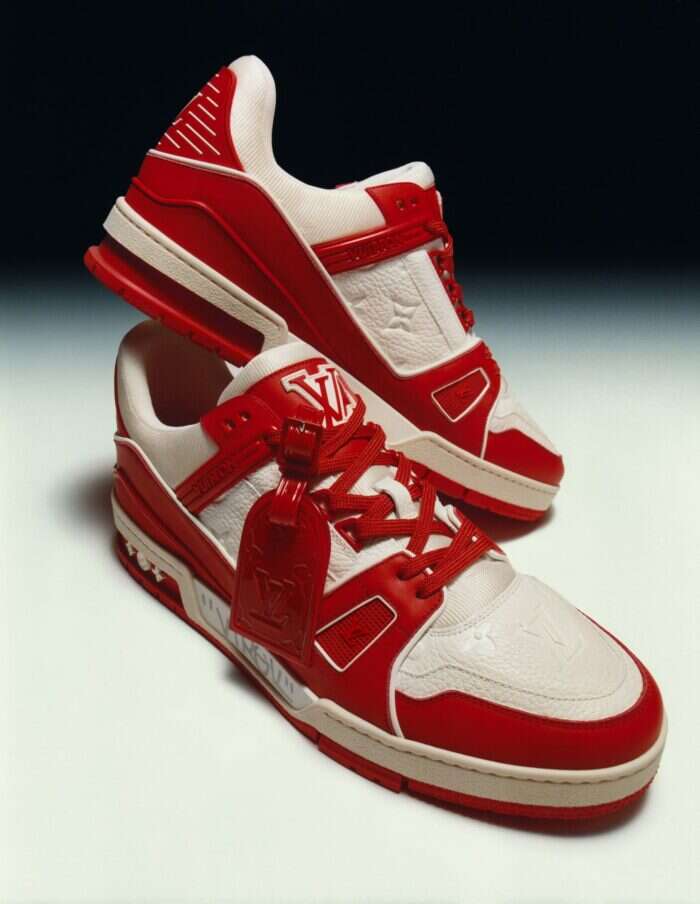 Louis Vuitton (Red) Sneakers to go Under the Hammer at Sotheby's