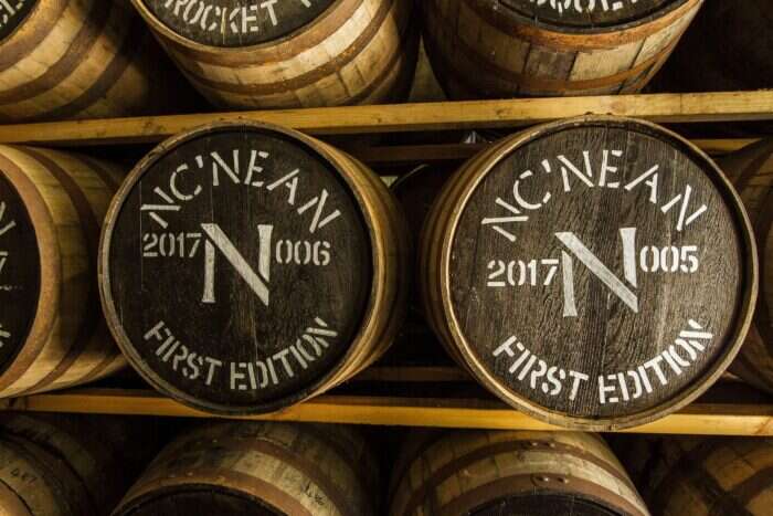 Nc'Nean organic whisky casks