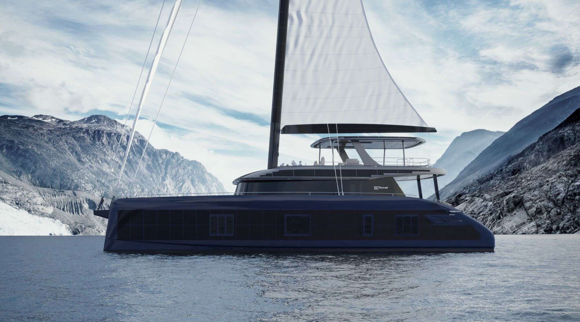 Sunreef 80 Eco sail up