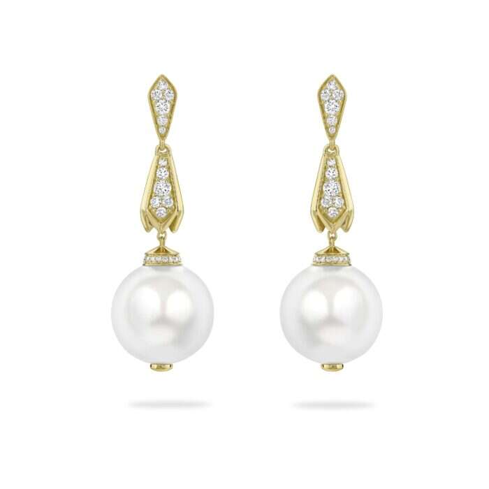 boodles pearl earrings with SMO gold