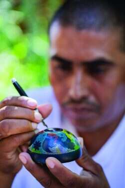 clase azul Clase Azul Mezcal Guerrero cap being made