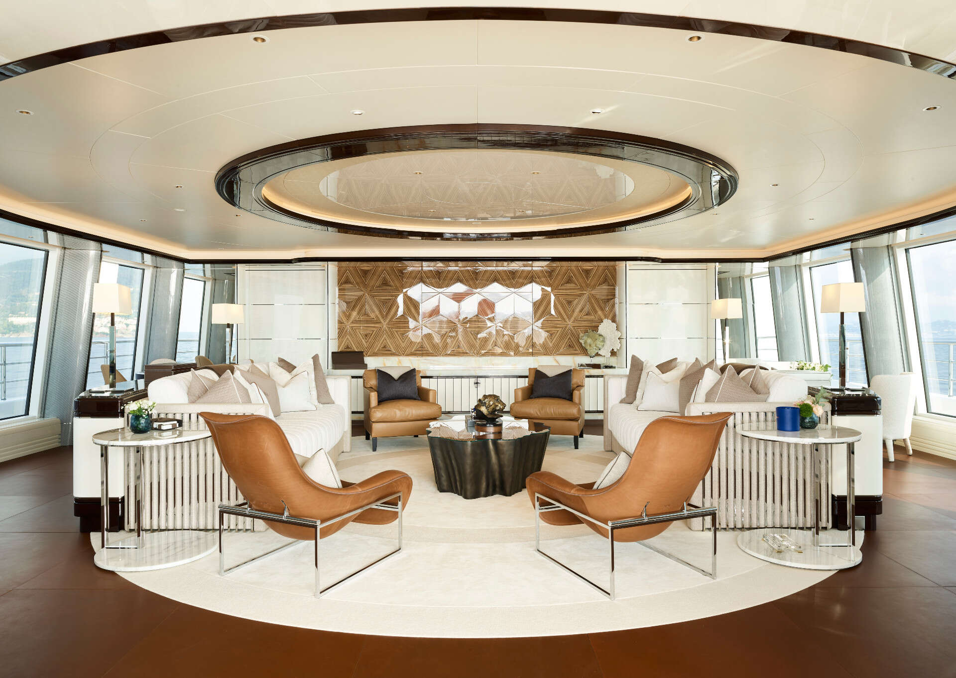 interior of a superyacht