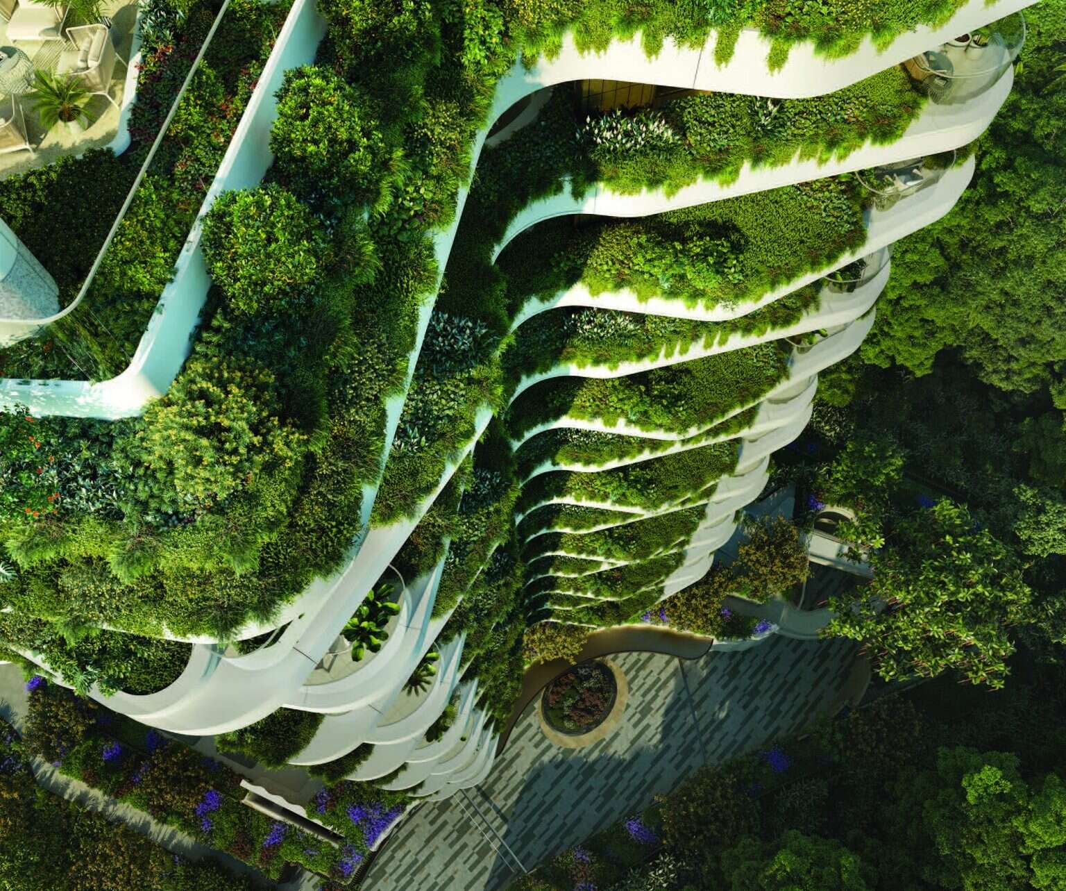 PLP Architecture Design Futuristic Garden Tower for Singapore Project