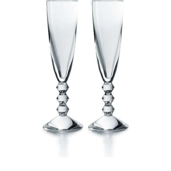 luxury Mother's Day baccarat champagne flutes