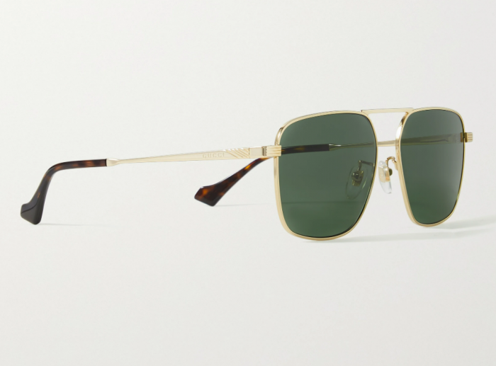 gucci aviator style sunglasses