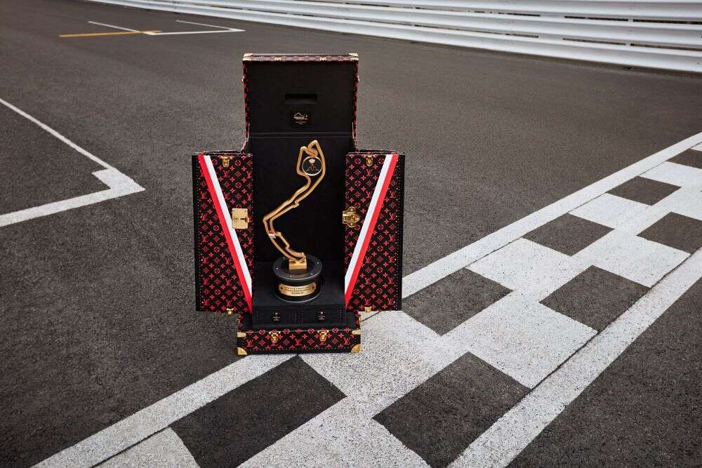 Louis Vuitton Presents 2023 Rugby World Cup Monogram Trophy Case