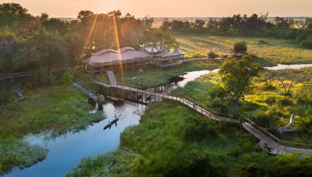 Xigera Lodge birds eye view