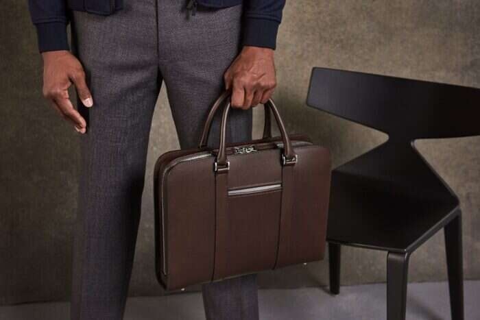 carl friedrik palissy leather briefcase