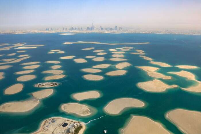 the world islands dubai from above