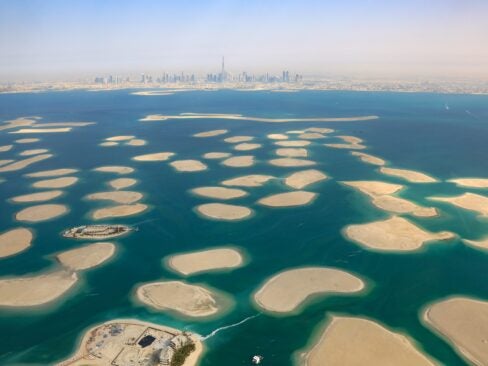 the world islands dubai from above