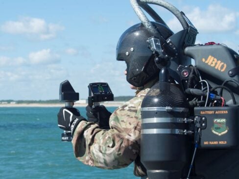 Pilot operating JetPack