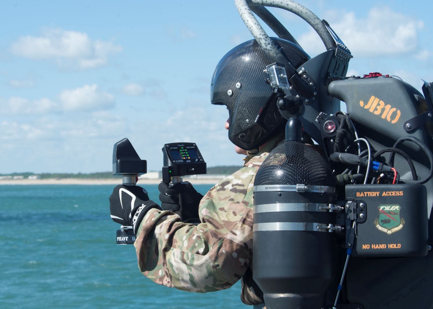 Pilot operating JetPack