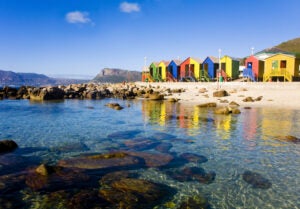 Cape Town's stunning seaside scenery, on a sunny day