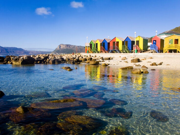 Cape Town's stunning seaside scenery, on a sunny day