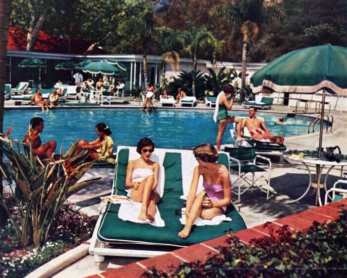 hotel bel air pool 1951
