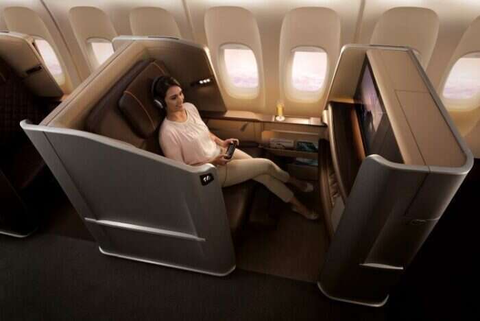 Singapore Airlines first class
